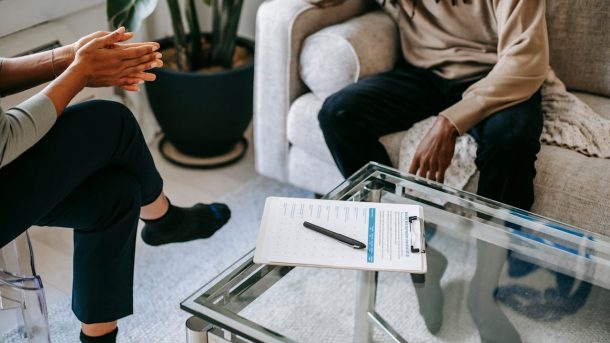 HR professional reviewing psychometric testing results during recruitment